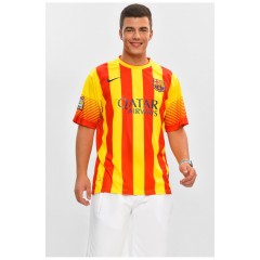 Футболка футбольна чоловіча червоного кольору з принтом 204484L Футболка футбольна чоловіча червоного кольору з принтом 204484L