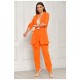 Женский костюм однотонный оранжевого цвета 204679L