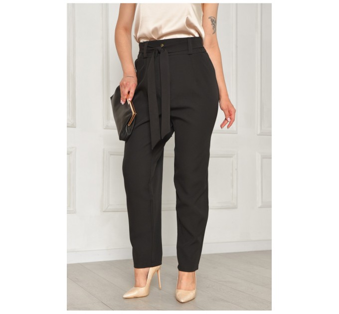Брюки женские однотонные черного цвета 204695L
