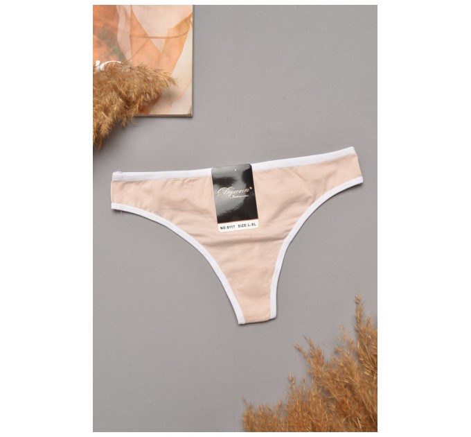 Стрінги жіночі бежевого кольору 204829L