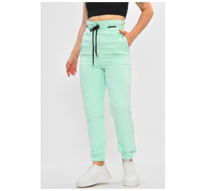 Спортивні штани жіночі м'ятного кольору 204912L