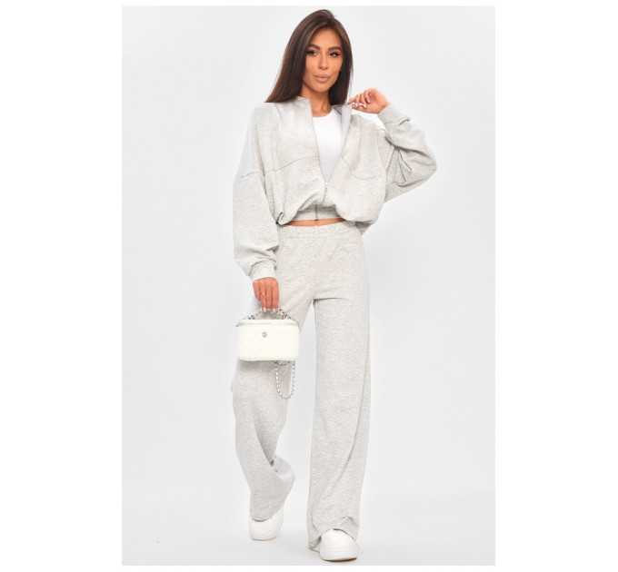 Спортивний костюм жіночий світло-сірого кольору 205124L