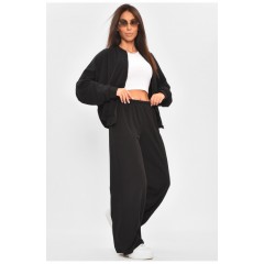 Спортивний костюм жіночий чорного кольору 205126L