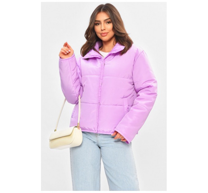 Куртка жіноча демісезонна бузкового кольору 205270L