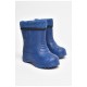 Чоботи піна дитячі темно-синього кольору зі з`ємною шкарпеткою 205346L