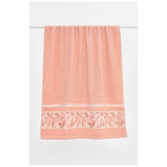 Полотенце банное махровое розового цвета 205514L Полотенце банное махровое розового цвета 205514L