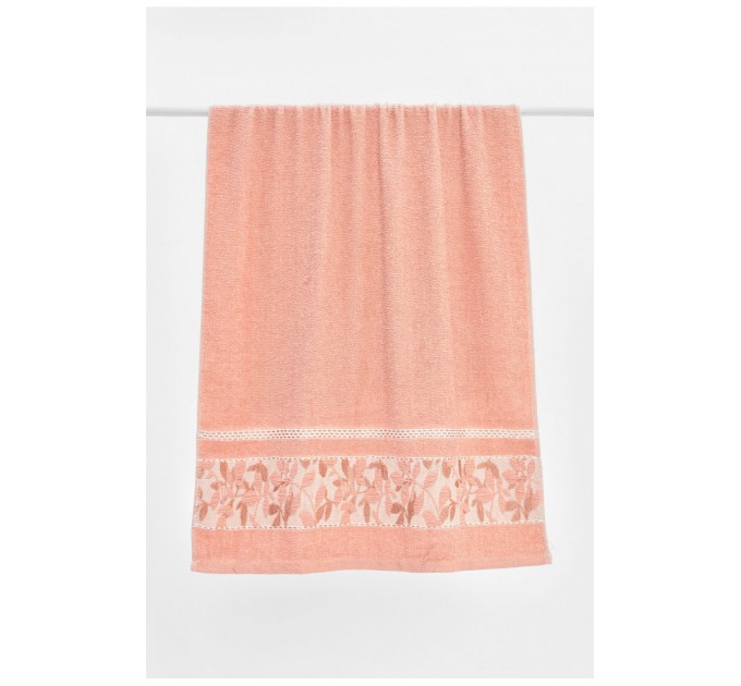 Рушник банний махровий рожевого кольору 205514L