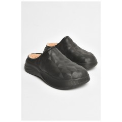 Сабо чоловічі на хутрі чорного кольору 205612L