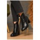 Черевики жіночі демісезонні чорного кольору 205704L