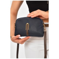 Сумка жіноча з екошкіри темно-синього кольору 205822L Сумка жіноча з екошкіри темно-синього кольору 205822L