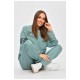 Спортивний костюм жіночий м'ятного кольору з принтом 205850L