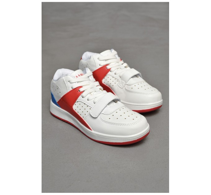 Кросівки підліток для хлопчика білого кольору 205876L