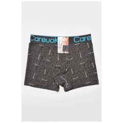 Боксери чоловічі темно-сірого кольору з принтом 205905L