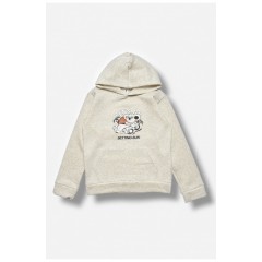 Світшот дитячий для хлопчика на флісі світло-сірого кольору 206010L