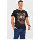 Мужская футболка черного цвета с принтом 206283L