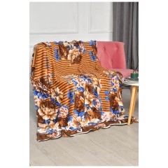 Плед бежевого кольору з принтом розмір 150*200 206394L