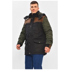 Куртка чоловіча демісезонна чорного кольору 206425L