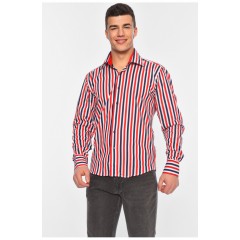 Сорочка чоловіча синьо-червона 141110L