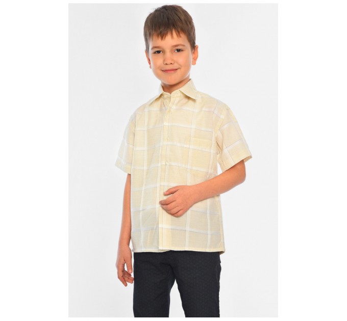 Сорочка дитяча хлопчик кремова 148841L