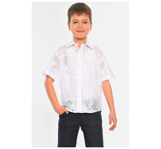 Сорочка дитяча хлопчик біла 148976L