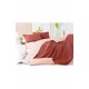 Комплект постільної білизни бордовий з персиковим півторка 152447L Комплект постільної білизни бордовий з персиковим півторка 152447L
