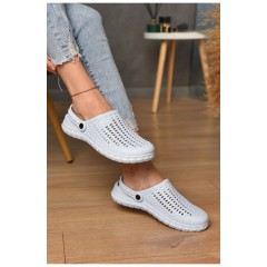 Кроксы женские голубого цвета 155994L