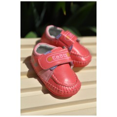 Пінетки дитячі для дівчинки темно-рожевого кольору 158253L