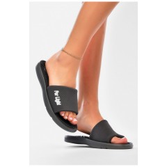 Шльопанці жіночі сірого кольору текстиль 160069L