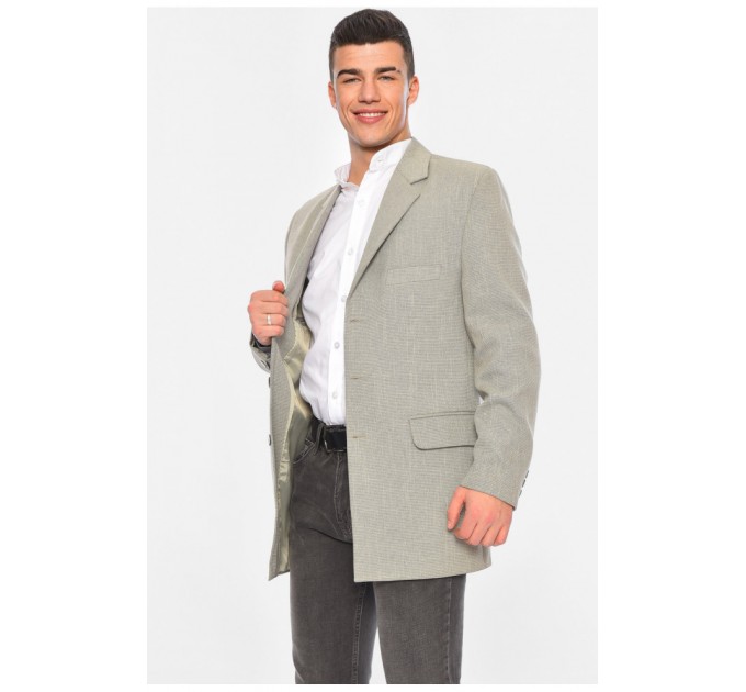 Піджак чоловічий світло-сірого кольору 160505L