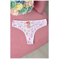 Стрінги жіночі бавовняні білого кольору 162706L