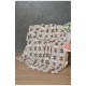 Плед молочного кольору з принтом розмір 180*200 164111L Плед молочного кольору з принтом розмір 180*200 164111L