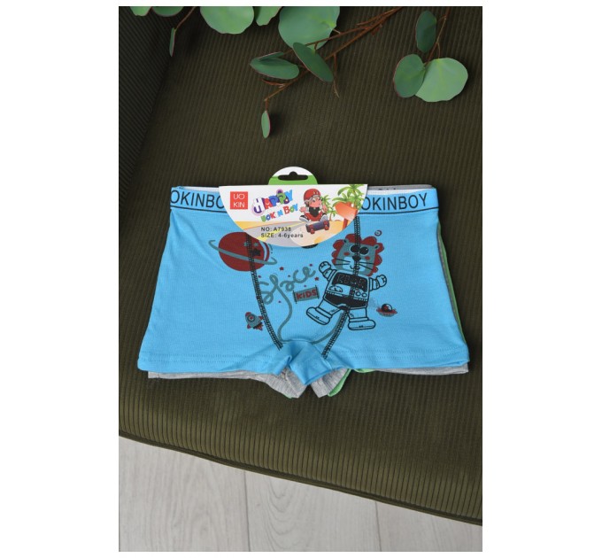 Комплект боксерів дитячих для хлопчика 3 шт 165620L