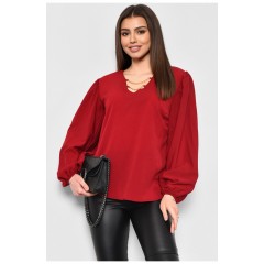 Блузка жіноча бордового кольору 168832L