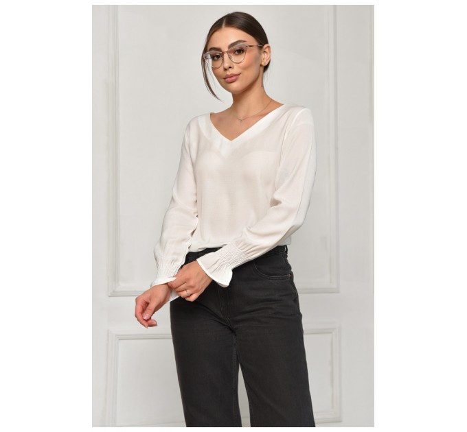 Блузка жіноча білого кольору 169051L