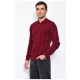 Светр чоловічий бордового кольору акриловий 169911L