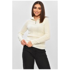 Гольф женский молочного цвета акрил 169996L