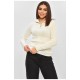 Гольф жіночий молочного кольору акрил 169996L