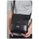 Сумка чоловіча через плече із екошкіри чорного кольору 171101L