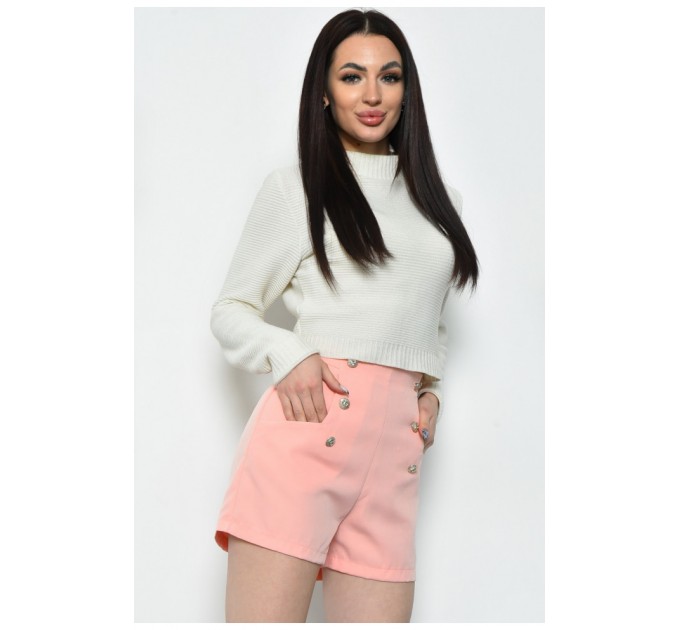 Шорты женские персикового цвета 171331L