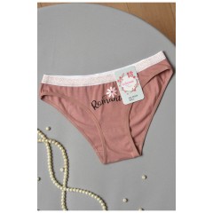 Труси жіночі з написом пудрового кольору 172171L