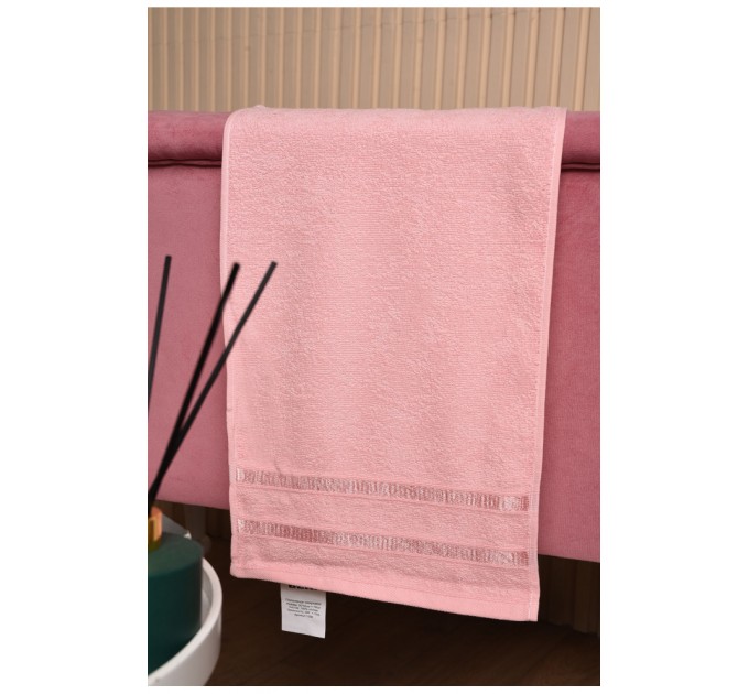 Полотенце кухонное махровое розового цвета 173188L