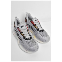 Кросівки чоловічі сірого кольору на шнурівці 174374L