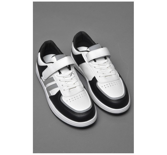 Детские кроссовки черно-белого цвета 174423L