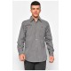 Сорочка чоловіча сірого кольору в смужку 174920L