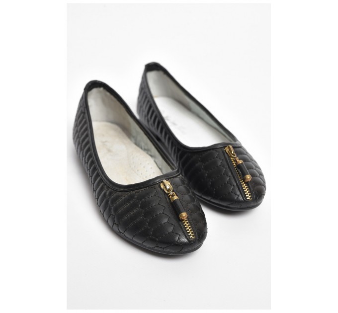 Балетки для девочки черного цвета 175940L