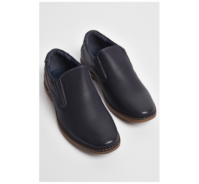 Подростковые туфли для мальчика темно-синего цвета 176125L