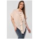 Блуза жіноча з коротким рукавом  світло-бежевого кольору 176221L