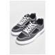 Кросівки чоловічі чорно-білого кольору на шнурівці 177381L