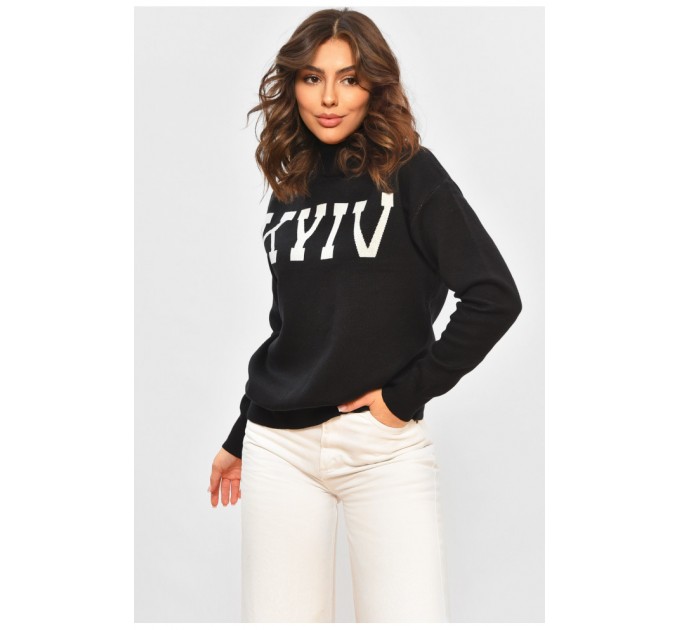 Светр жіночий чорного кольору 178467L