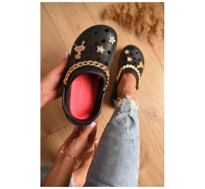 Крокси жіночі чорного кольору 178536L